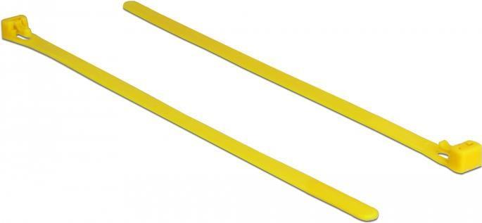 Delock Fascette riutilizzabili resistenti al calore L 200 x L 7,5 mm 100 pezzi giallo