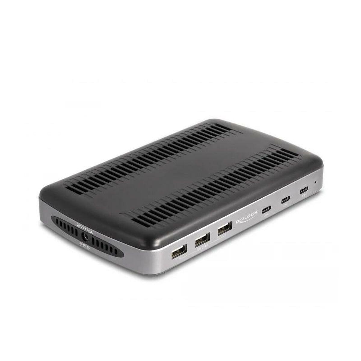 Delock Stazione di ricarica USB con 3 x USB Type-C PD + 3 x USB Type-A (112 W)