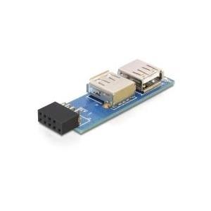 Ã¢â‚¬Â¢ 1 x 9 Pin 2.54 mm Pin Header Buchse Ã¢â‚¬Â¢ FÃƒÂ¼r 2 x USB 2.0-A Buchse direkt auf dem Mainboard Ã