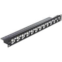 Ã¢â‚¬Â¢ 24 Keystone Ports mit 19,2 x 14,9 mm Ã¢â‚¬Â¢ Abgestufte Anordnung fÃƒÂ¼r geringes ÃƒÅ“bersprec