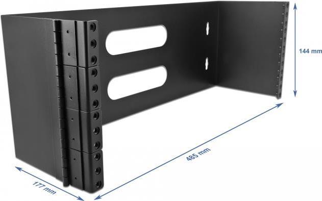Ã¢â‚¬Â¢ Zur Montage von 19" GerÃƒÂ¤ten mit 4 HE (max. 14 cm tief) Ã¢â‚¬Â¢ Mit ScharnierÃ¢â‚¬Â¢ Meta