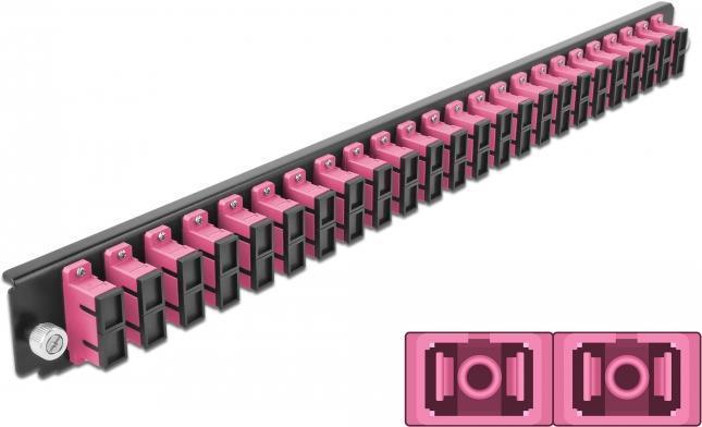 DeLOCK Fiber-optic splice box rack mount panel