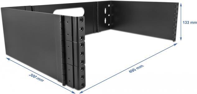 Ã¢â‚¬Â¢ Zur Montage von 19" GerÃƒÂ¤ten mit 3 HE (max. 30 cm tief) Ã¢â‚¬Â¢ Faltbar Ã¢â‚¬Â¢ Mit Schar