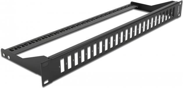 Delock Pannello in fibra ottica da 19" per 24 SC Duplex/LC Quad