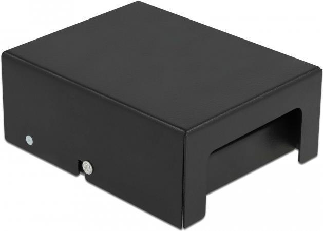 Delock Pannello patch Keystone a 4 porte nero