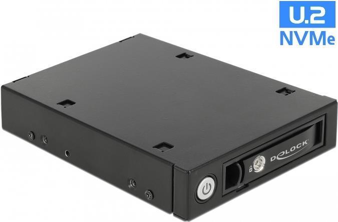 Delock Telaio rimovibile da 3,5" per 1 SSD NVMe U.2 da 2,5" o HDD/SSD SATA/SAS