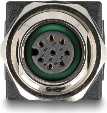 Delock Adattatore M12 con codifica A 8 pin femmina a RJ45 femmina dritto