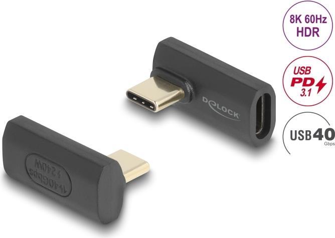 Adattatore USB Delock Spina USB Type-C PD 3.1 da 240 W da 40 Gbps
