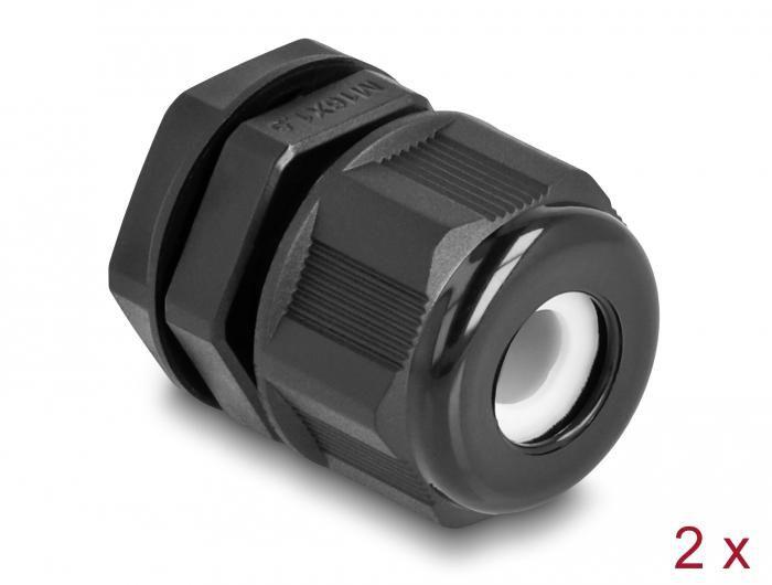 Delock Pressacavo EX M16 nero 2 pezzi