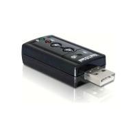 DeLOCK 61645 adattatore per inversione del genere dei cavi USB 2.0 2x 3.5 Nero (Delock lydkort)