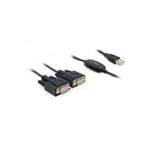 Der USB 2.0 zu Seriell Adapter ermÃƒÂ¶glicht Ihnen den Anschluss von bis zu 2 seriellen GerÃƒÂ¤ten an einen freien USB