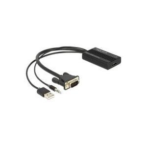 Ã¢â‚¬Â¢ AnschlÃƒÂ¼sse: Eingang: 1 x VGA 15 Pin Stecker, 1 x Klinke 3 Pin Stecker (Audio), 1 x USB 2.0 Typ A Stecker