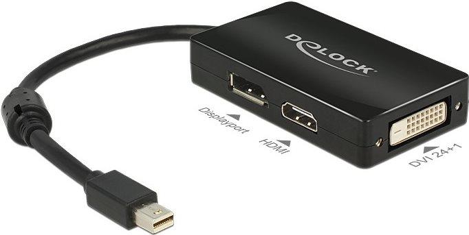 DeLOCK 0.16m DisplayPort/Displayport HDMI DVI 016 m Mini DisplayPort DisplayPort DVI HDMI Nero (Delock DisplayPort adapter