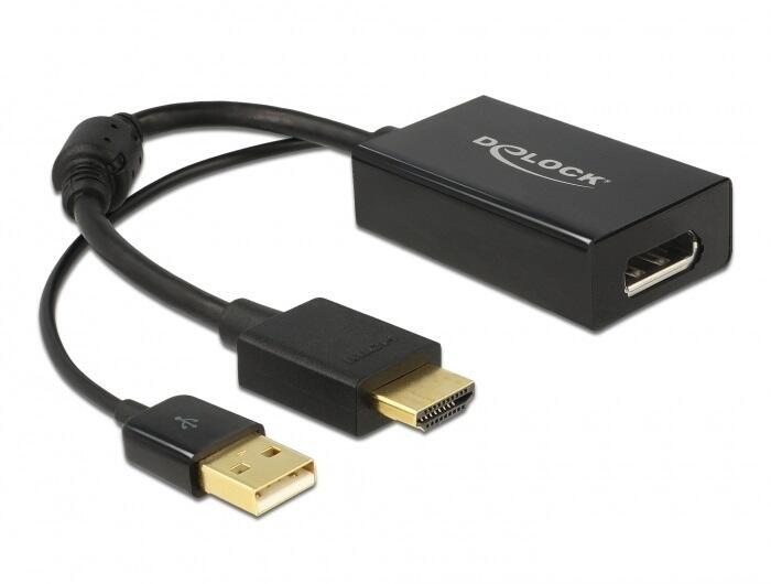 Eingang 1 x HDMI-A 19 Pin Stecker / 1 x USB Typ-A Stecker (Stromversorgung) Ausgang 1 x Displayport 20 Pin Buchse Chipsatz STD