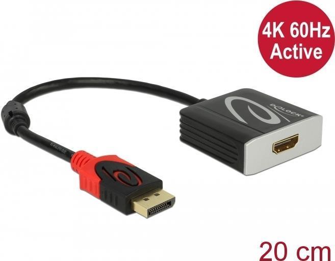 Delock Adattatore DisplayPort 1.2 a presa HDMI 2.0