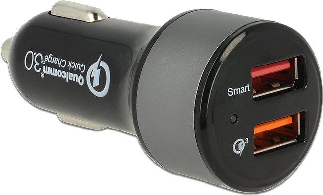 Adattatore Navilock USB DC 12-24V per auto 2 x USB Quickcharge 3.0
