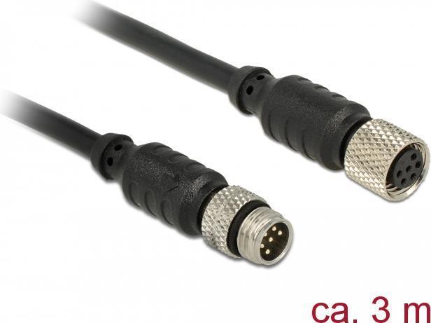 Cavo prolunga Navilock M8 maschio M8 femmina impermeabile 3 m per M8 GNSS
