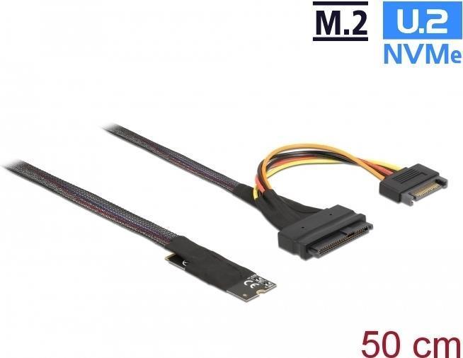 Delock Adattatore M.2 Key M a U.2 SFF-8639 NVMe con cavo da 50 cm