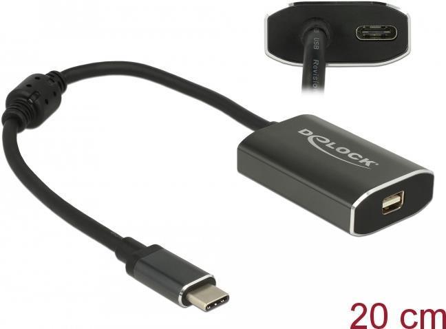 Delock Adattatore USB-C a Mini-DisplayPort 4k (DP-Alt Mode) 1x USB-C PD