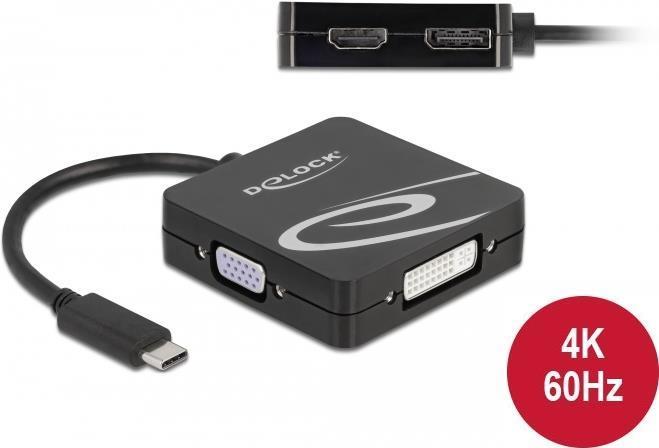 Delock Adattatore USB Type-CÃƒÂ¢ per un monitor VGA, DVI, HDMI o DisplayPort