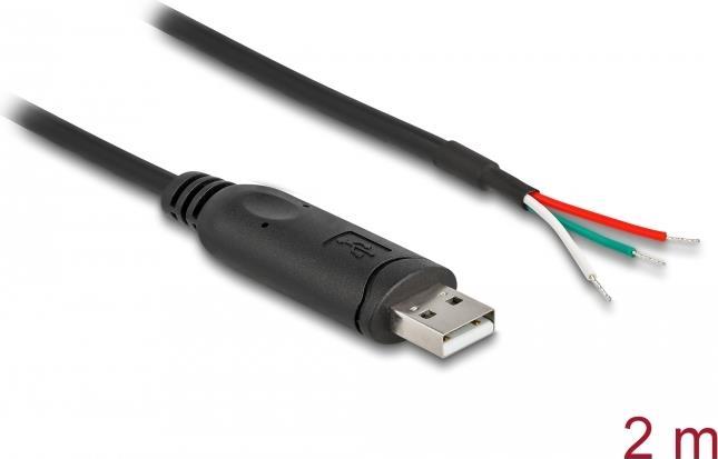 Cavo adattatore Delock USB 2.0 Tipo-A a seriale RS-485 3 x estremitÃƒÂ  del cavo aperte 2 m