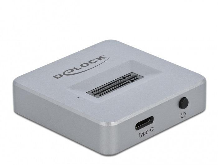 DeLOCK 64000 docking station per unit di archiviazione Argento (64000 storage drive docking - station Silver - Warranty 12M)