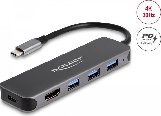 Delock Hub USB a 3 porte e...