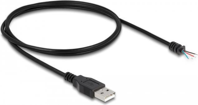 Delock - Cavo USB - Da USB (M) a senza spina - USB 2.0 - 1 m - nero
