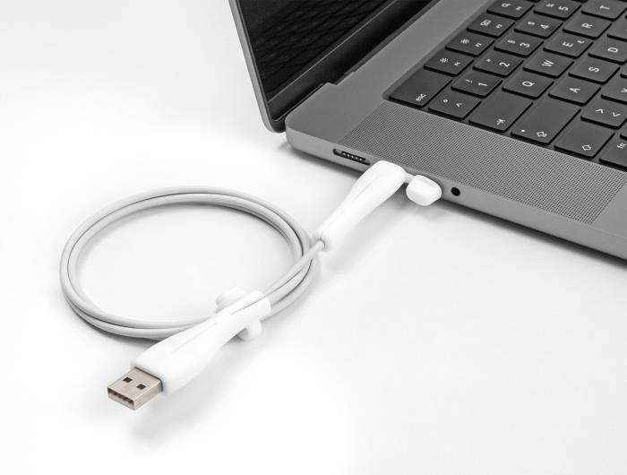 Delock Coperchio antipolvere per USB Type-A maschio e USB Type-C maschio set 2 pezzi bianco