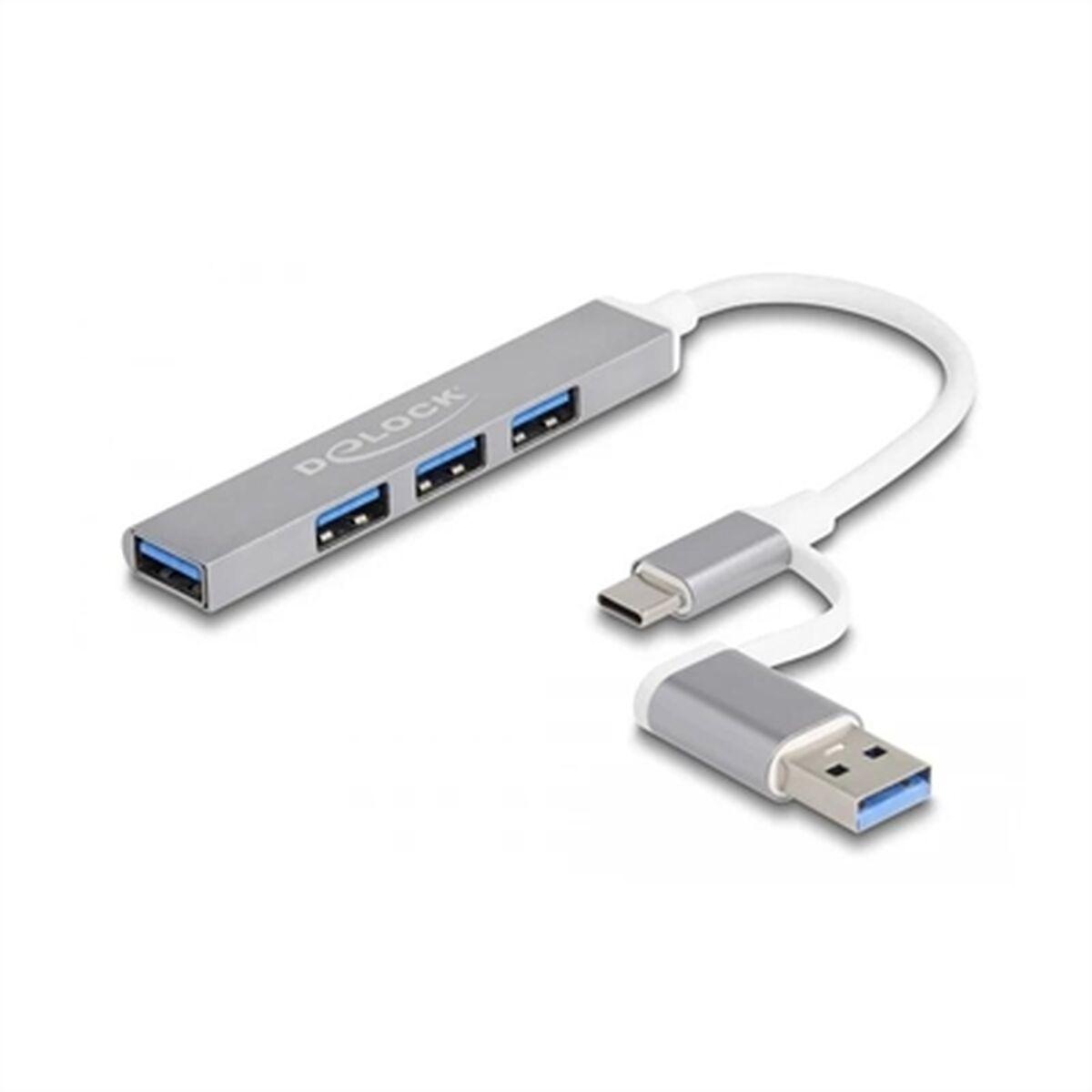 Delock Hub USB sottile a 4...