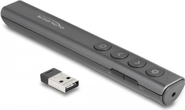 Delock Presentatore laser USB antracite
