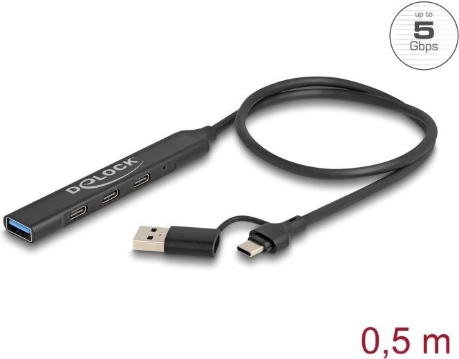 Delock Hub USB sottile a 4...