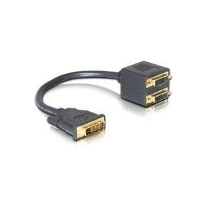 DeLOCK - DVI-Adapter - DVI-D (M) - DVI-D (W) - 20 cm