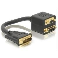 Adattatore Delock DVI-I Connettore a DVI-I e VGA Socket
