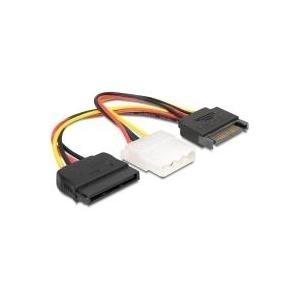 DeLOCK SATA/Molex + SATA 0,165 m (Delock - str?mforsyningsadapter - 17 c)