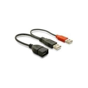 DeLOCK - USB-Kabel - USB Typ A 4-polig 4-poliger USB-Anschluss Typ A (nur Strom) (M) - USB Typ A 4-polig (W) - 23 cm ( USB / Hi