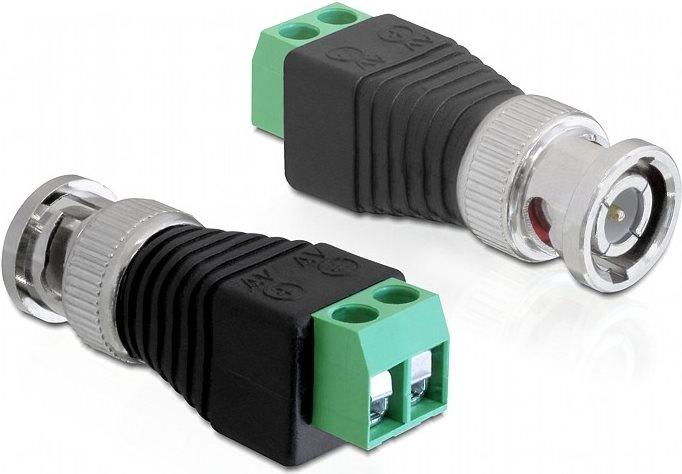 Delock Adattatore BNC maschio Morsettiera a 2 pin