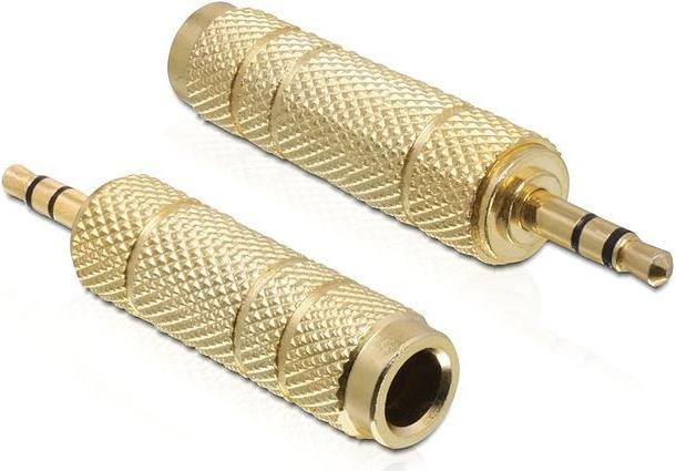 Delock Adattatore jack da 35 mm maschio 635 mm femmina a 3 pin in metallo