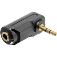 Questo adattatore permette di piegare ad angolo di 90 l'inserimento di un connettore audio stereo 35mm.Si possono connettere de