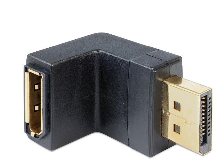 Adattatore Delock DisplayPort Connettore per la presa di visualizzazione angolata di seguito