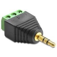 DeLOCK 65419 cable gender changer 3.5mm 3p Nero, Verde, Argento (DeLOCK 65419 kabel k?nsskifter 3.5mm 3)