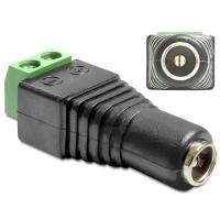 Anschlsse 1 x DC 55 x 21 mm Buchse 1 x 2 Pin Terminalblock Pluspol innen Minuspol auen Rasterma 500 mm