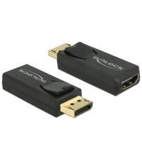 DeLOCK 65571 adattatore per inversione del genere dei cavi Displayport 1.2 HDMI Nero (Delock 4K Passive - videoadapter)