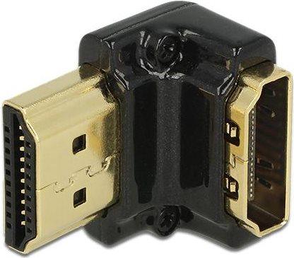 DeLOCK HDMI-A/HDMI-A male, F/M, 90Â° Nero (Delock HDMI adapter)