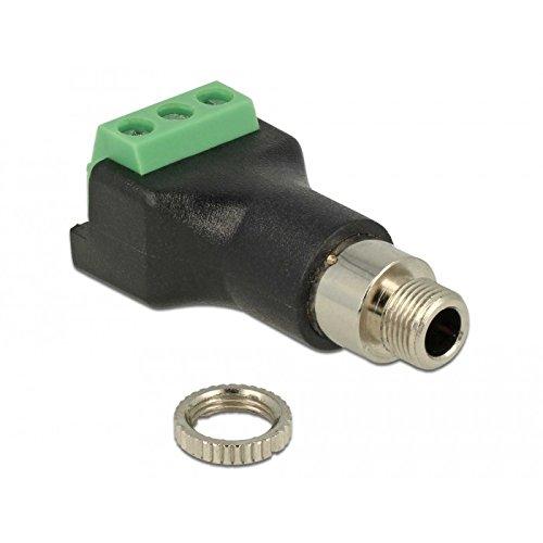 Morsettiera adattatore Delock installazione con presa jack da 35 mm a 3 pin