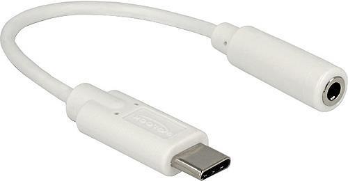 DeLOCK 65913 cavo audio 0,14 m 3.5mm USB Bianco (DeLOCK lyd adapter - audio/USB - 14 cm)