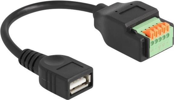 DELOCK - Cavo adattatore USB - USB (W) a 5 -Pin Blocco di connessione - 1,5 m - pulsante di pressione, 2,54 mm di tono, estremi