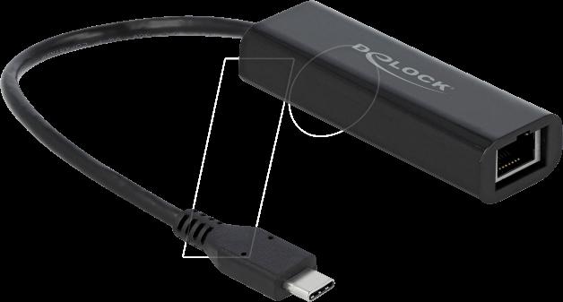 Delock Adattatore USB Type-C maschio a 25 Gigabit LAN