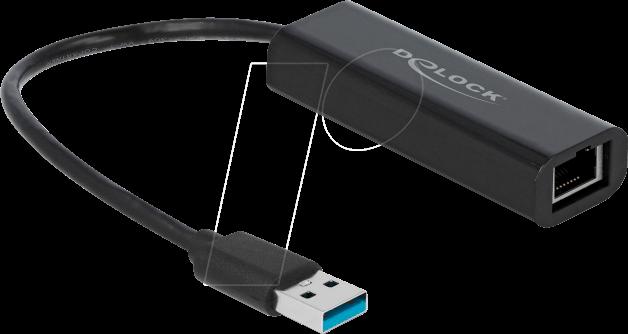 Delock Adattatore USB di tipo A maschio a 25 Gigabit LAN