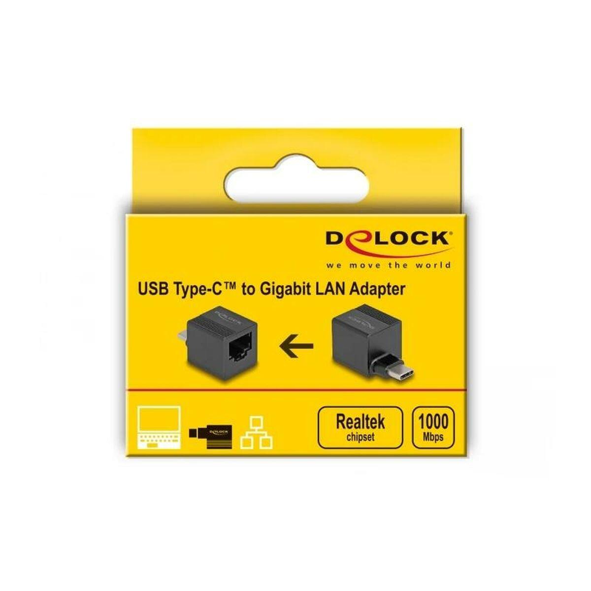 Delock Adattatore USB Type-C per Gigabit LAN mini